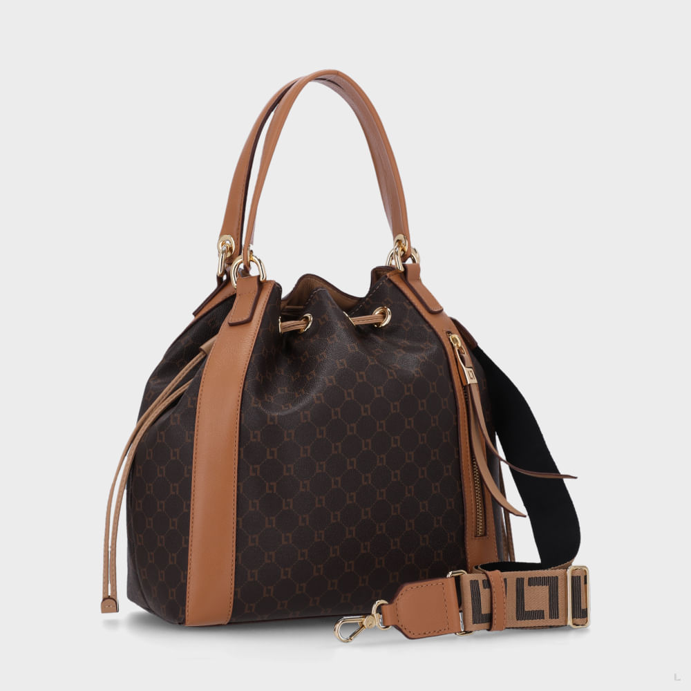 Bolsa Bucket Grande Monograma Mocca - 10006643 | Luz da Lua