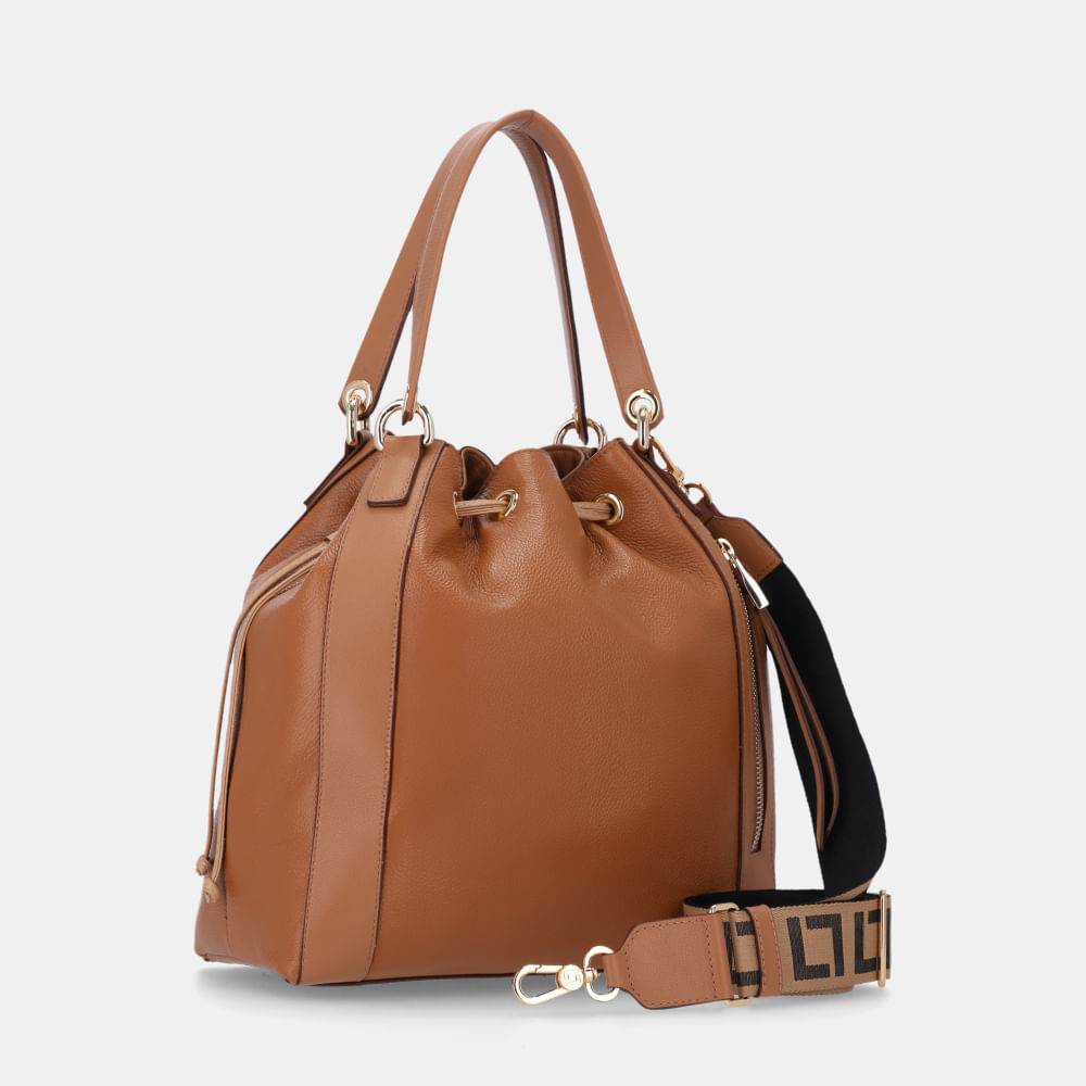 Bolsa Bucket Grande New Ridge Amêndoa - 10006643 | Luz da Lua