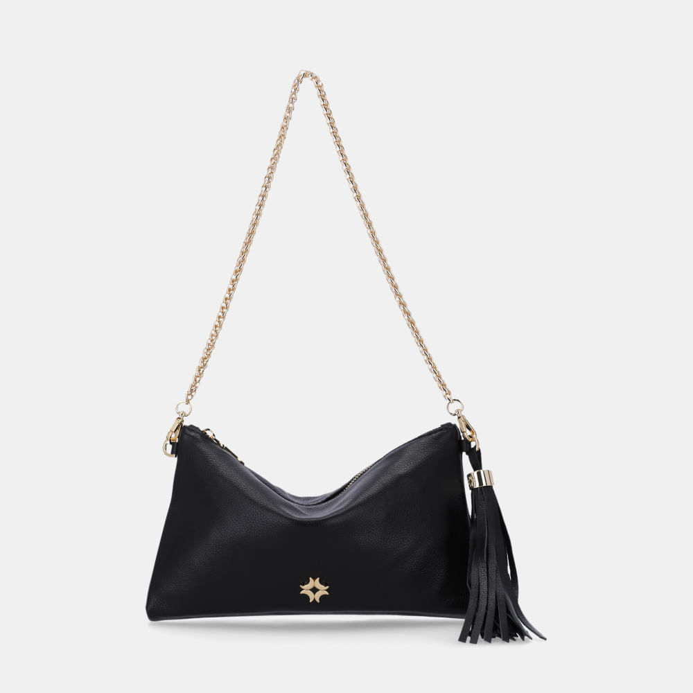 Bolsa Clutch Pequena Saara Preto - 2000530 | Luz da Lua