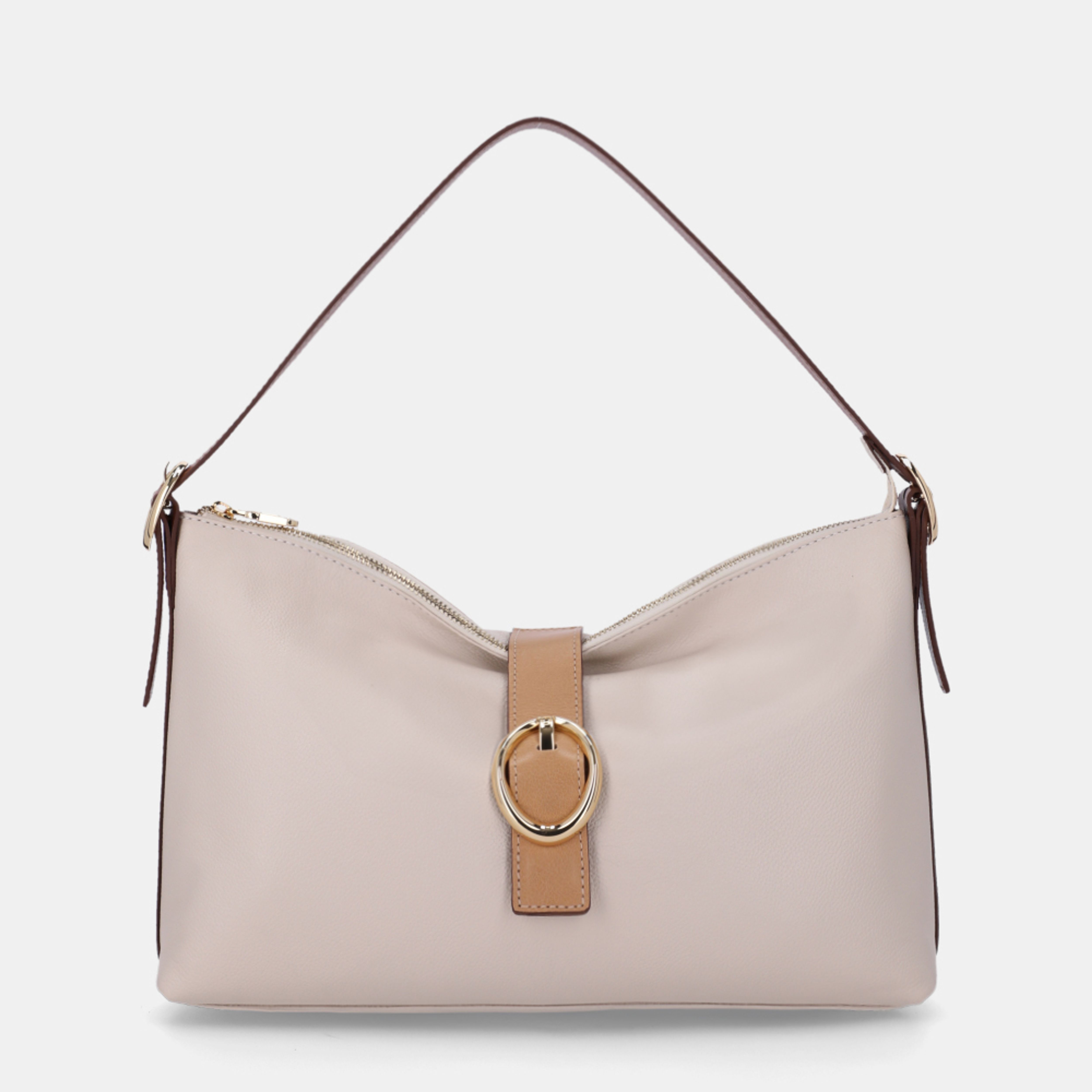 ハナバナ　 Bolsa Hobo Média New Ridge Panna - 2000759 | Luz da Lua