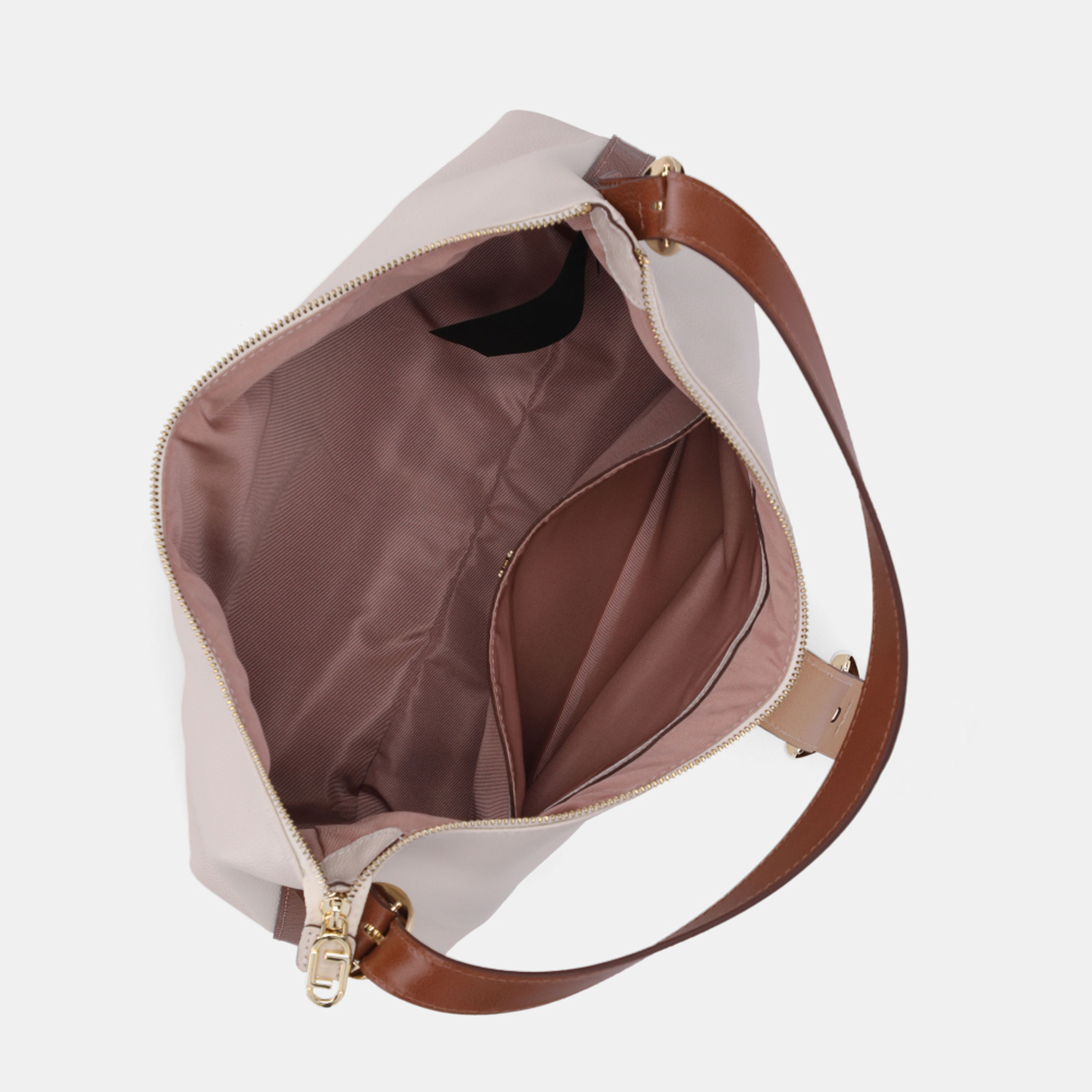 Bolsa Hobo Média New Ridge Panna - 2000759 | Luz da Lua