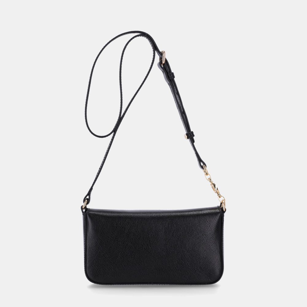 Bolsa Satchel Pequena Atacama Preto - 2000767 | Luz da Lua