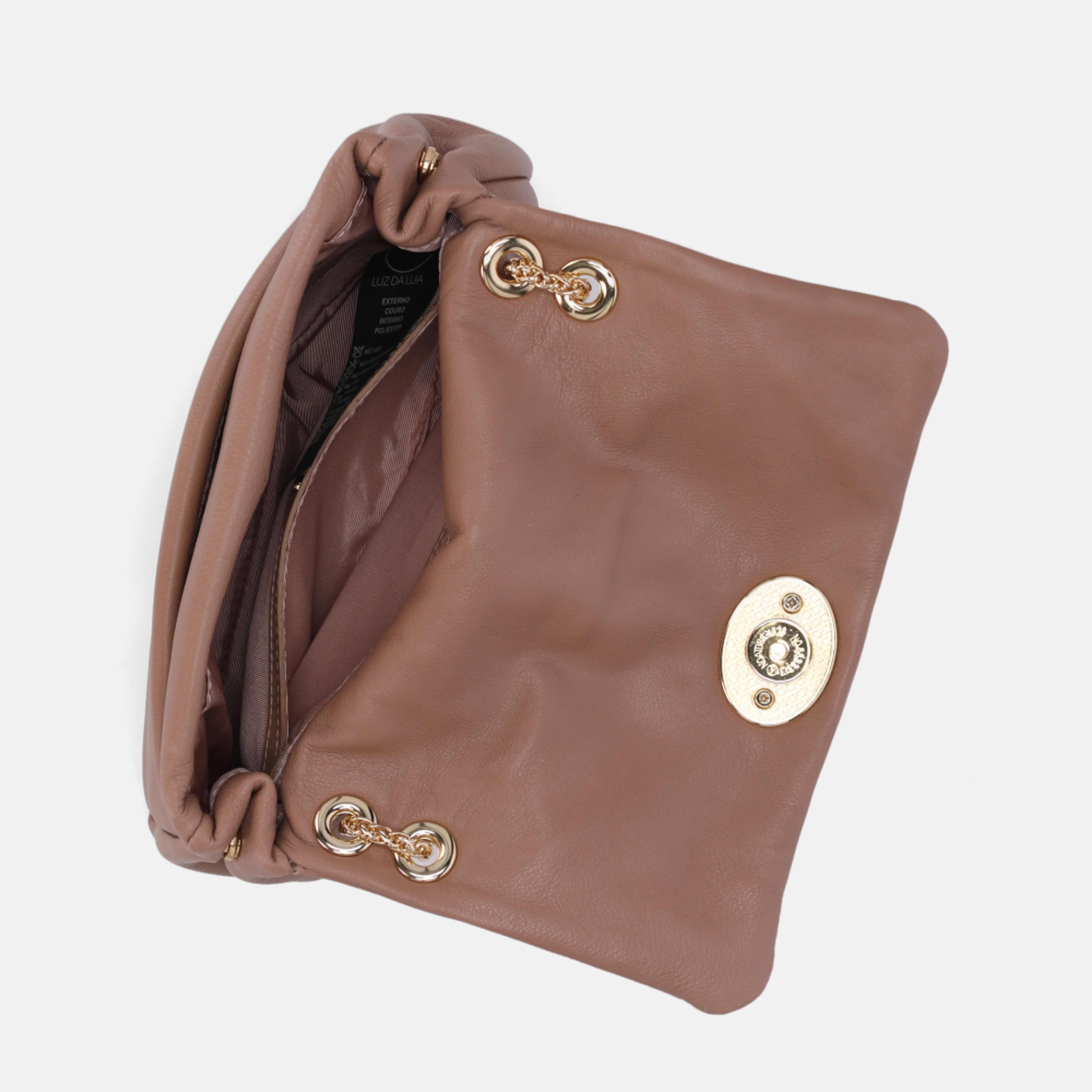 ルナ 　0331 Bolsa Satchel Pequena Saara Mousse - 2000693 | Luz da Lua