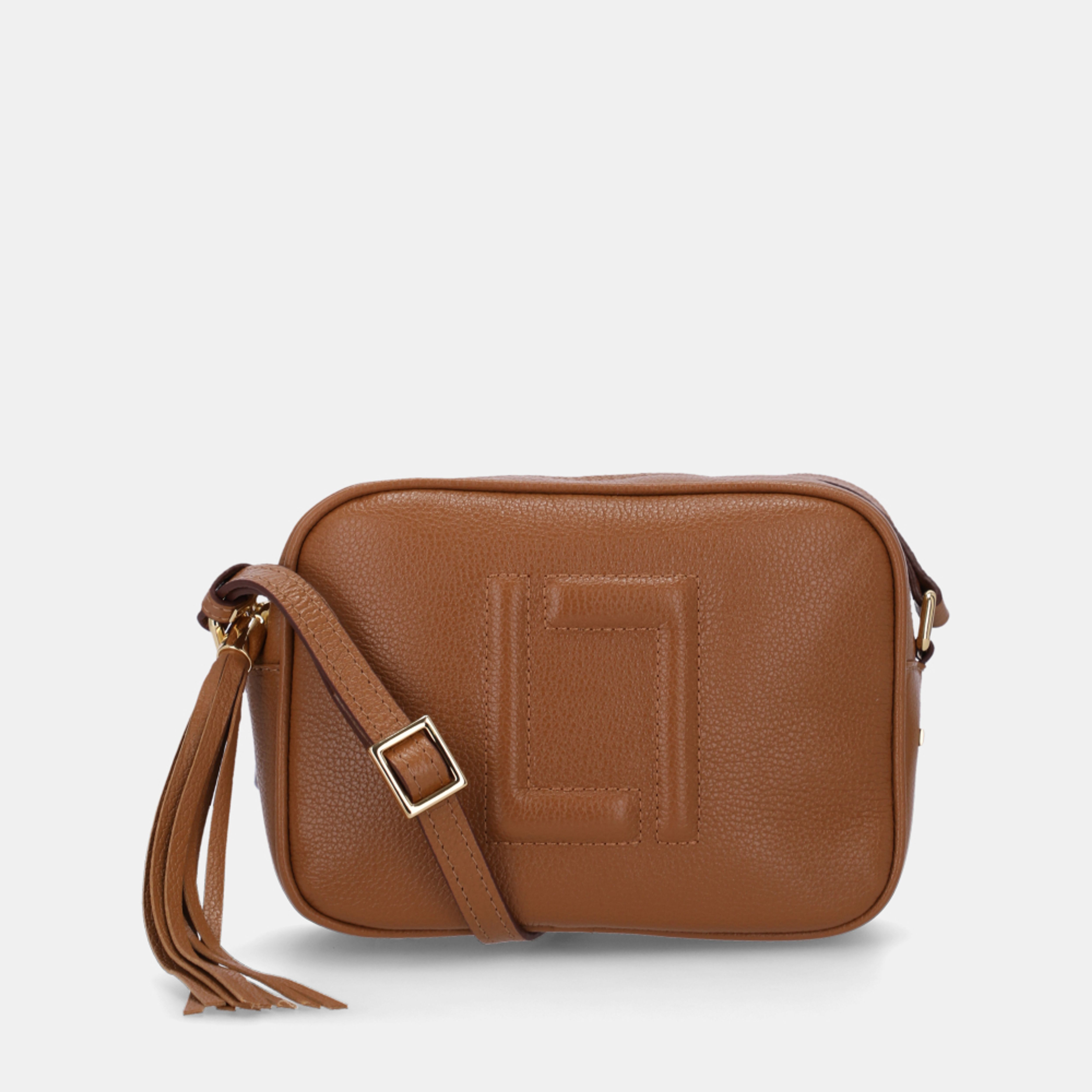 Bolsa Tiracolo Pequena New Ridge Amêndoa - 10004962 | Luz da Lua