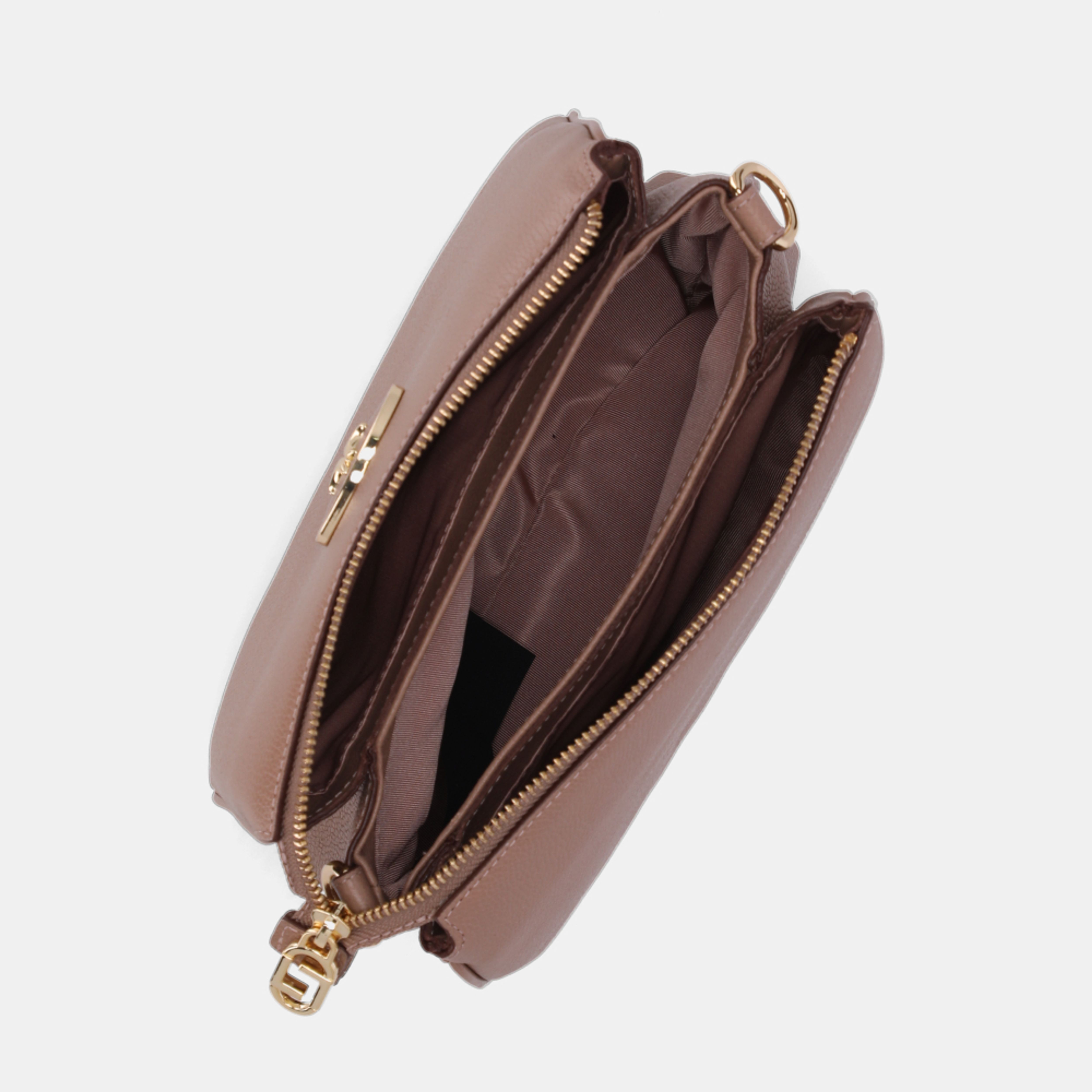 Bolsa Tiracolo Pequena New Ridge Mousse - 2000723 | Luz da Lua