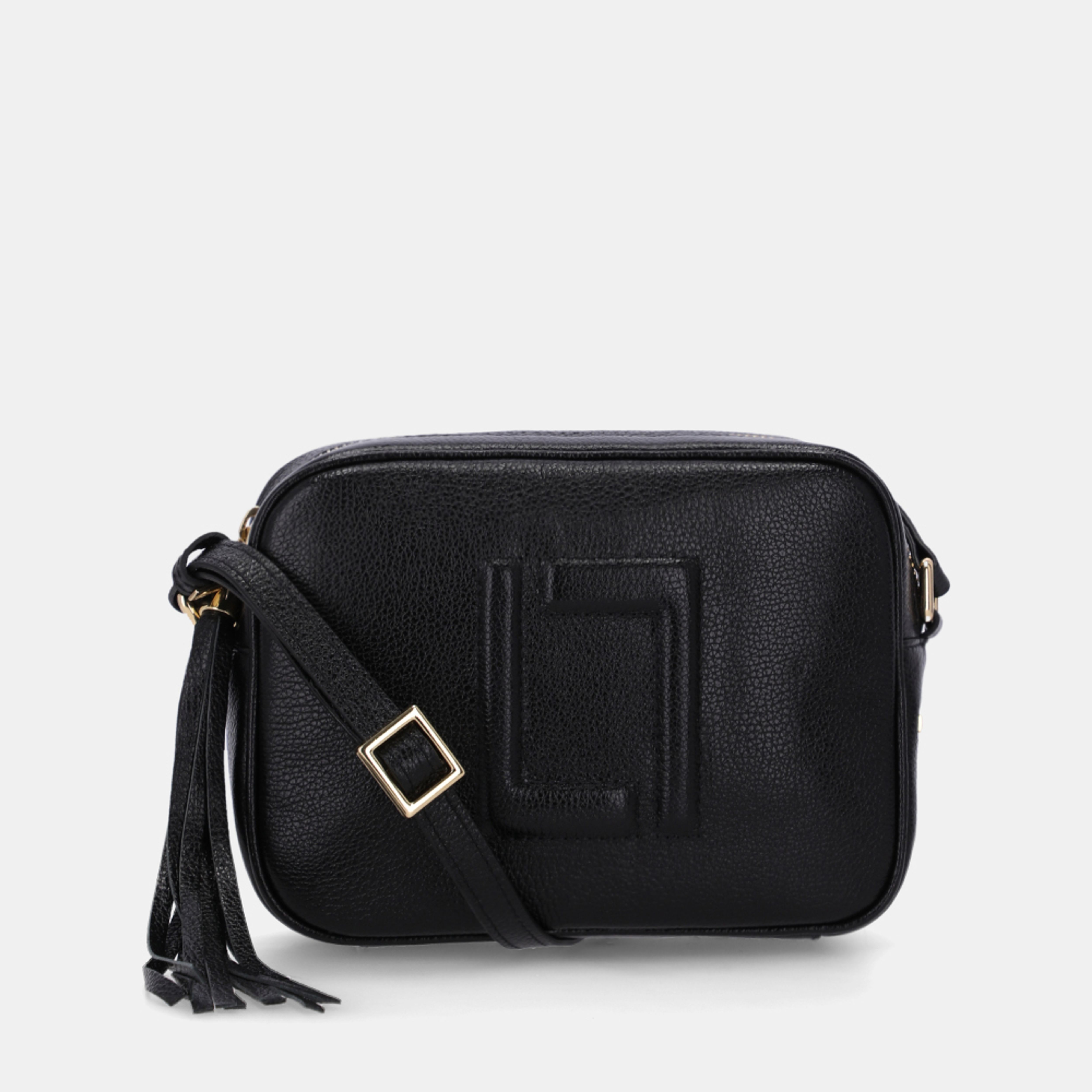 Bolsa Tiracolo Pequena New Ridge Preto - 10004962 | Luz da Lua