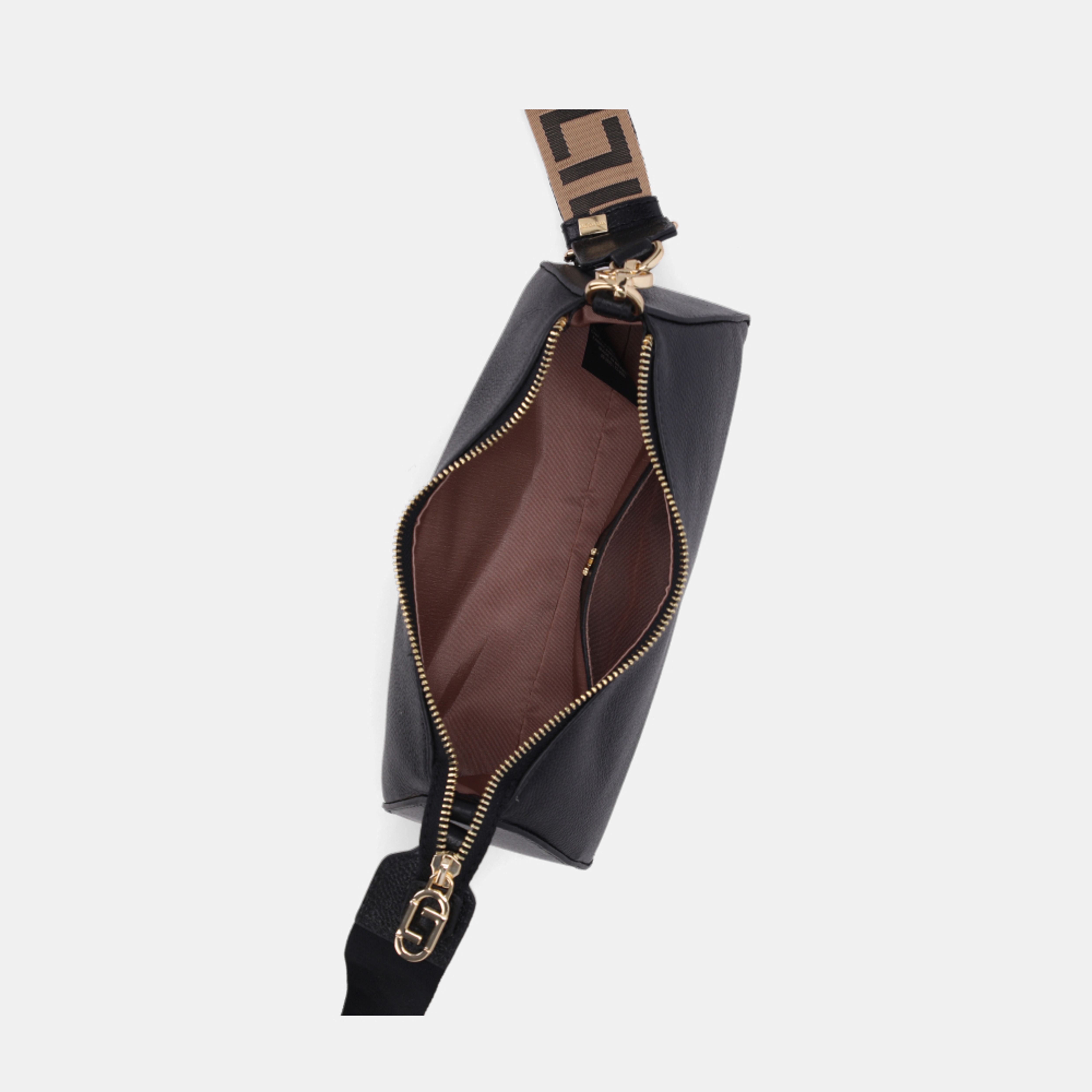 Bolsa Tiracolo Pequena New Ridge Preto - 2000768 | Luz da Lua