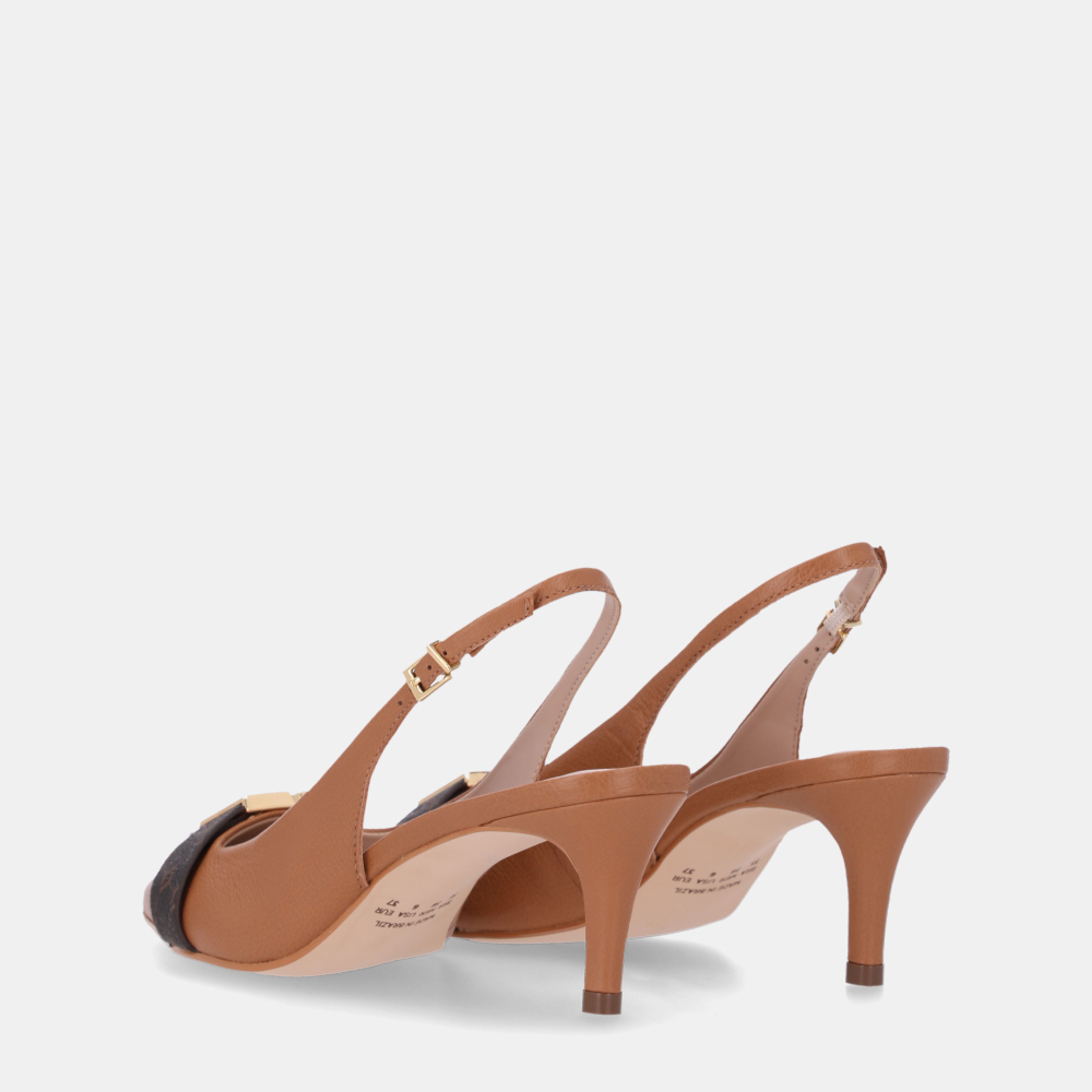 Slingback Monograma Mocca - 80830007 | Luz da Lua