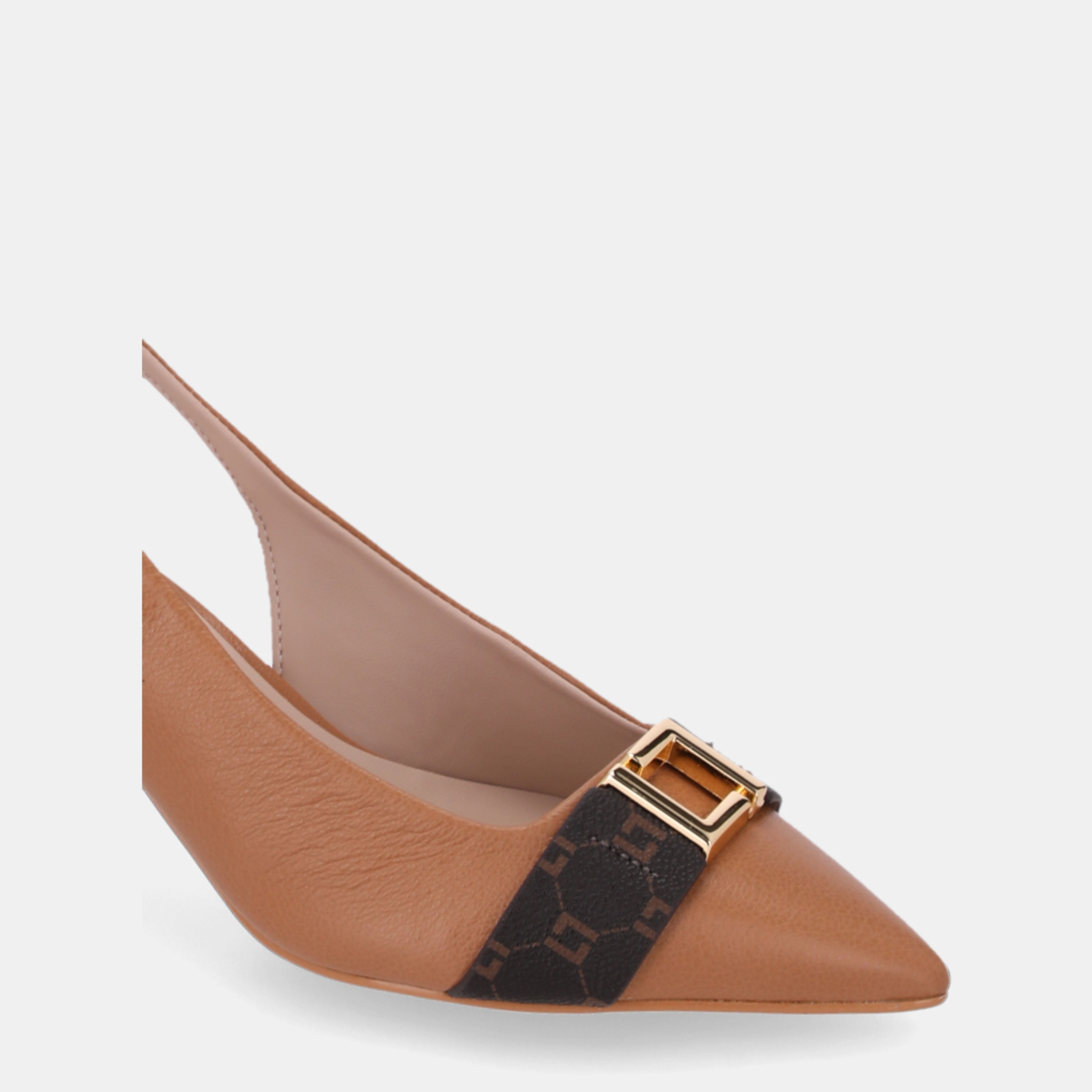 Slingback Monograma Mocca - 80830007 | Luz da Lua