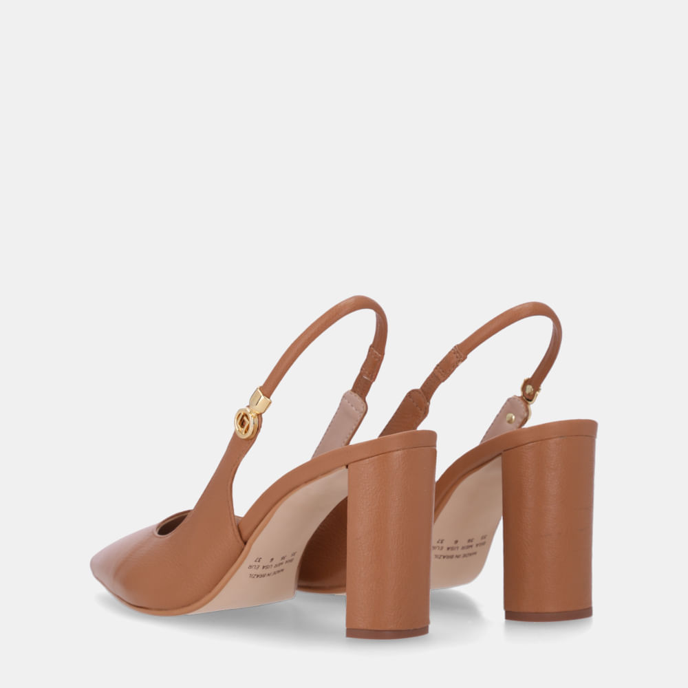 Slingback Saara Amêndoa - 80230044 | Luz da Lua