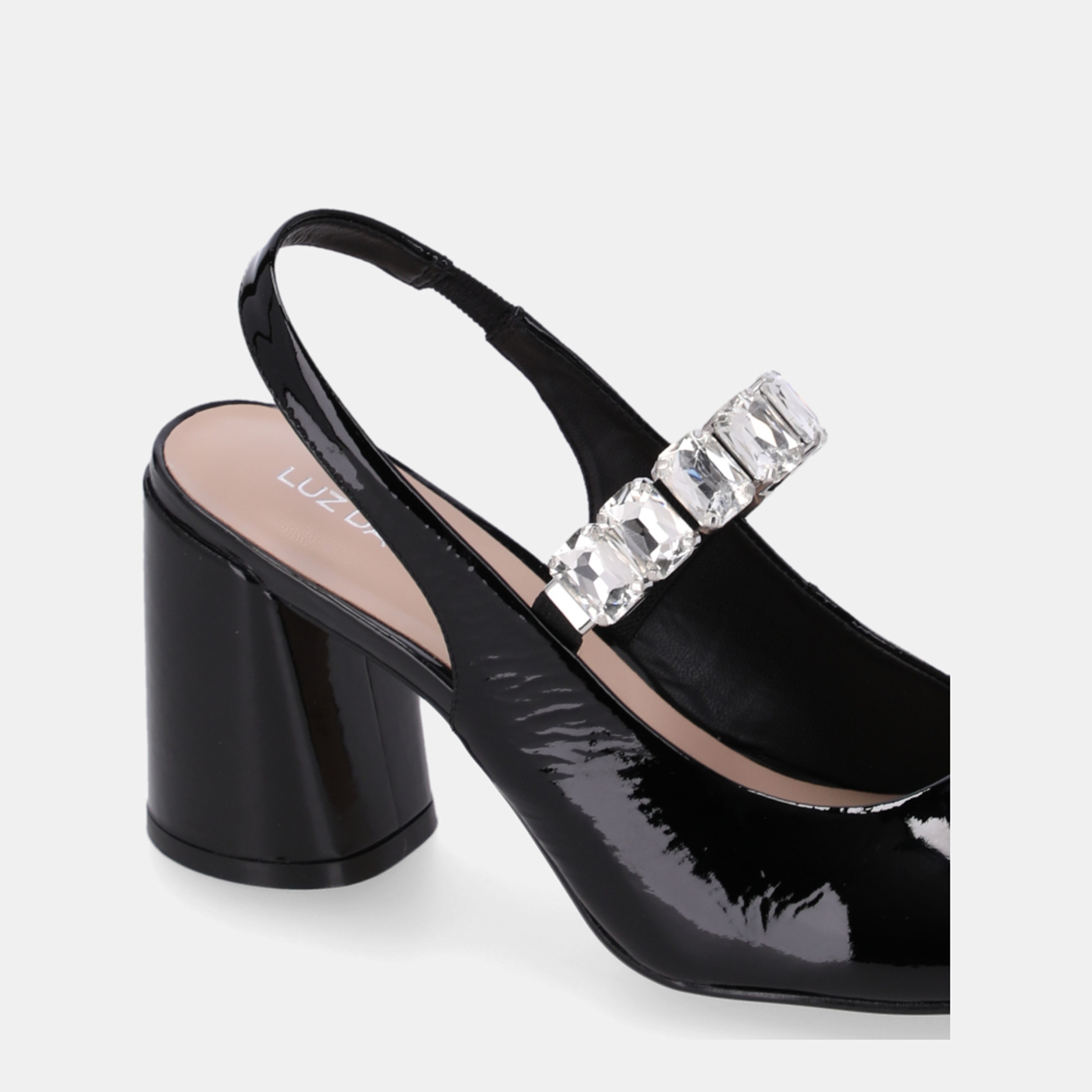 Slingback Verona Preto - 80860004 | Luz da Lua