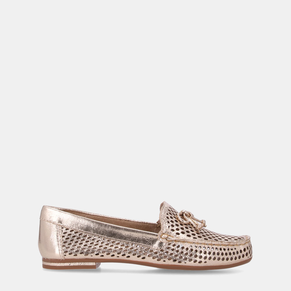 Mocassim Vênus Ouro - 60260019 | Luz da Lua