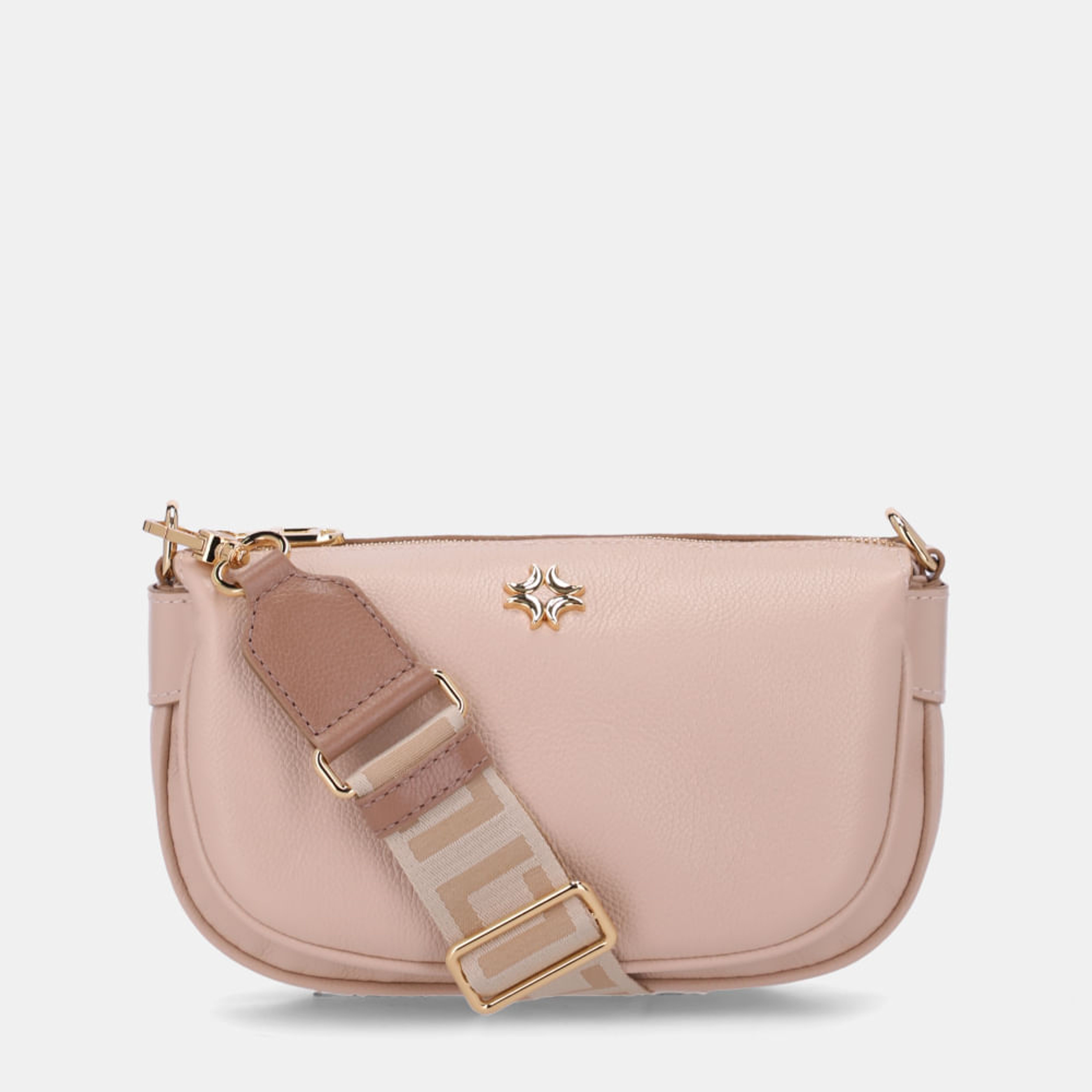 Collana premium rich cream New ② Bolsa Tiracolo Pequena New Ridge Bege - 2000722 | Luz da Lua