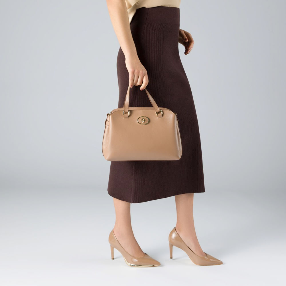 Bolsa Tote Média Atacama Mousse - 2000733 | Luz da Lua