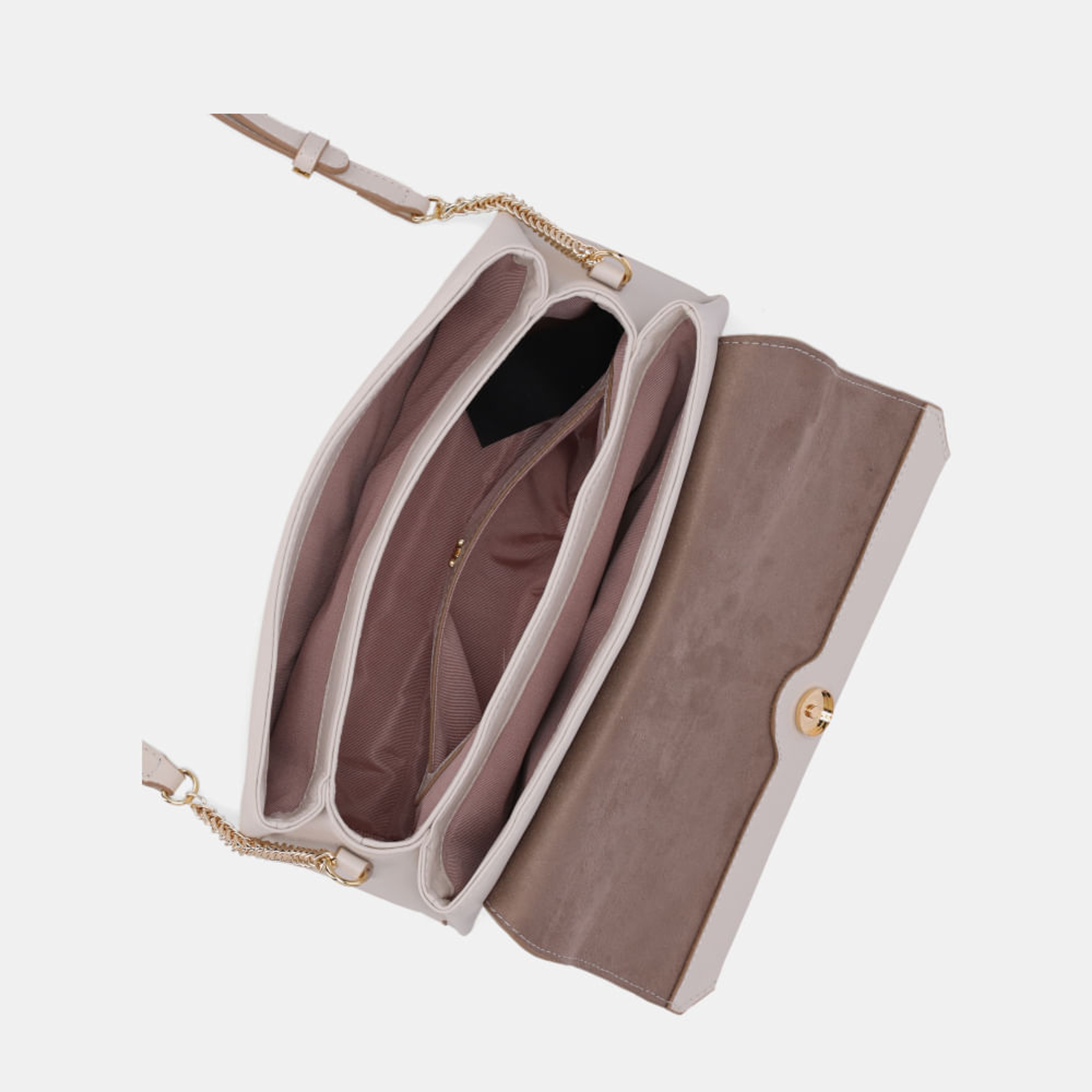 Bolsa Satchel Média Saara Panna - 2000749 | Luz da Lua