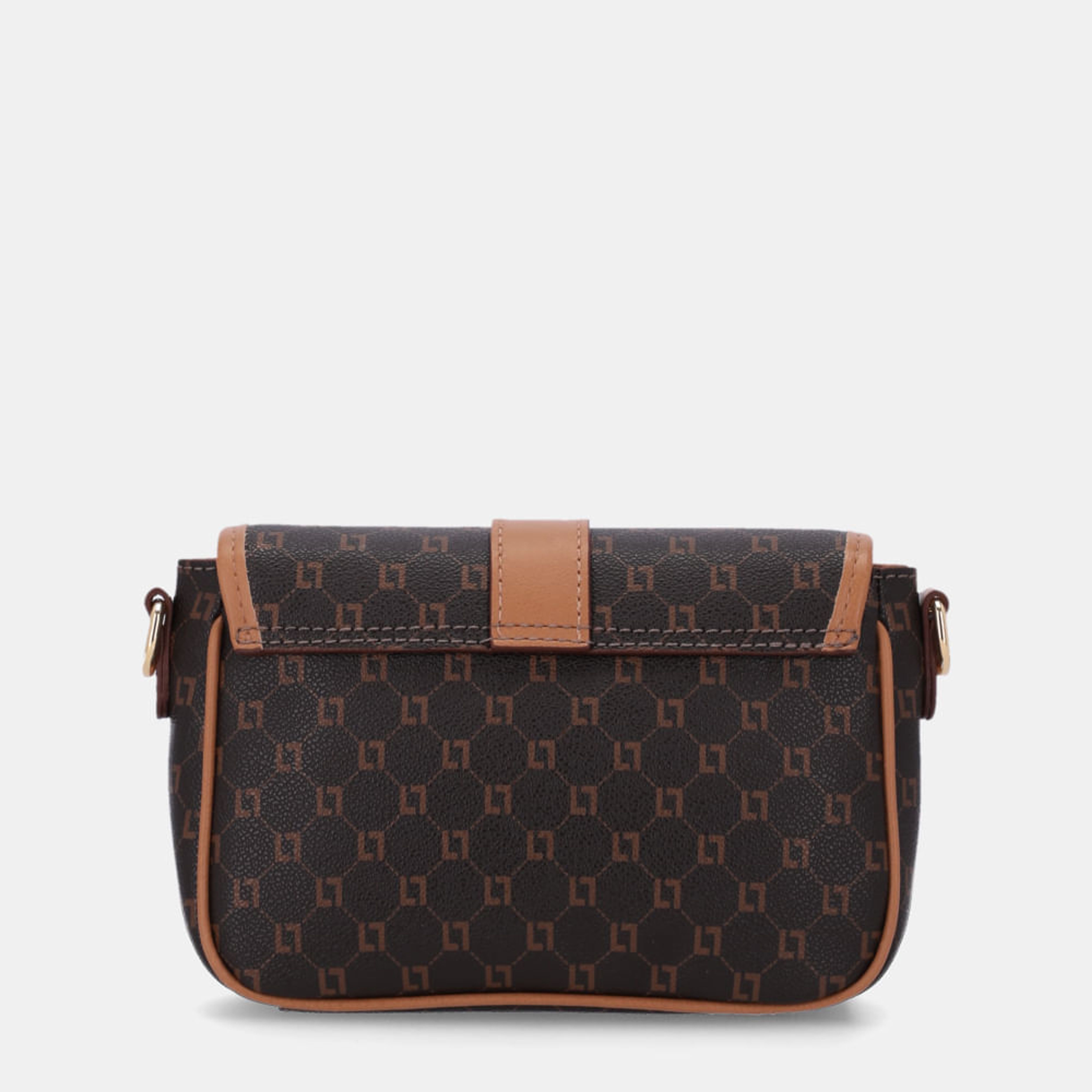 Bolsa Satchel Pequena Monograma Ll Mocca - 2000760 | Luz da Lua