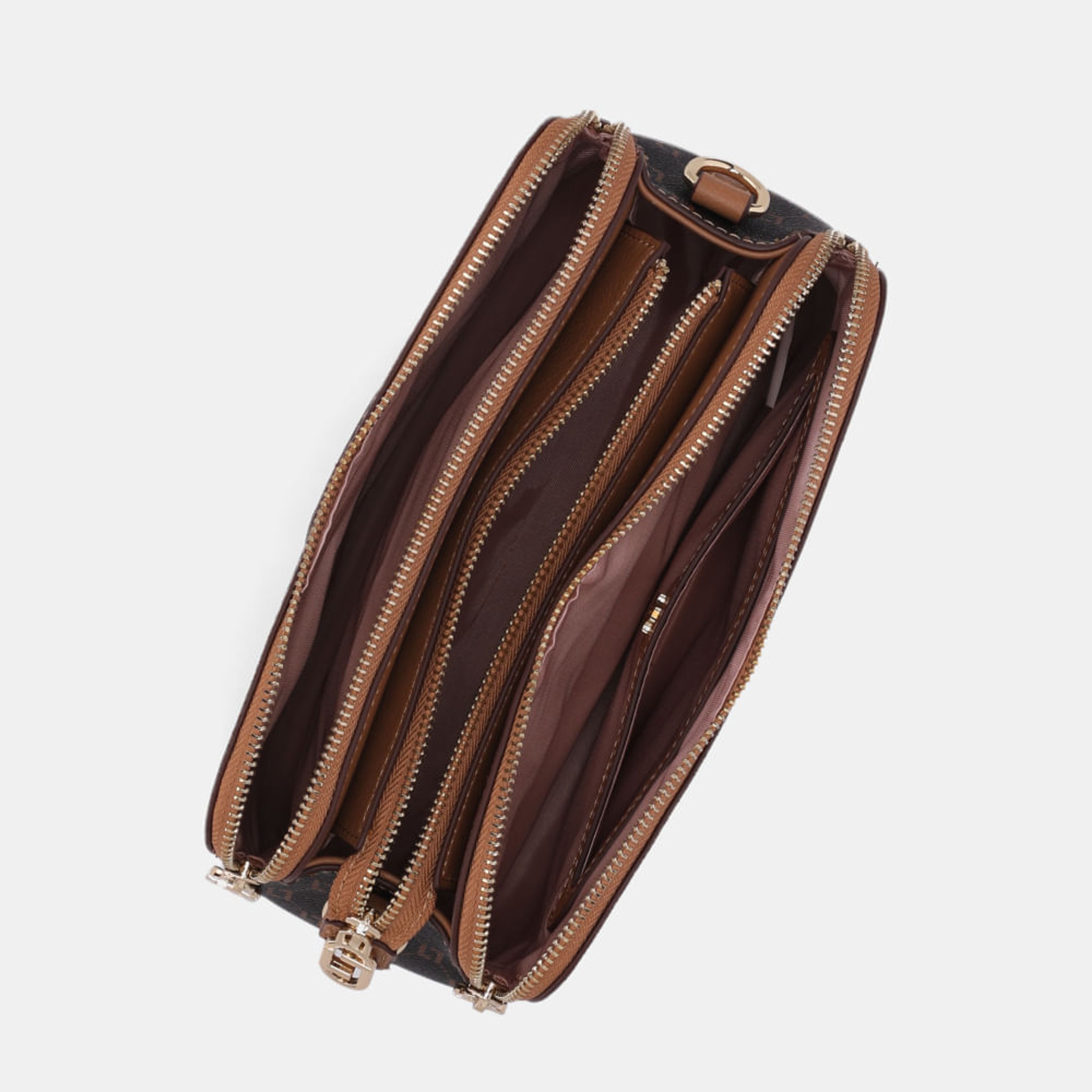 Bolsa Bella Tiracolo Média Monograma Ll Mocca - 10006111 | Luz da Lua